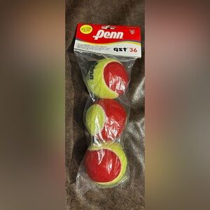 New Penn 3 Foam Tennis Balls qst 36 10 & Under USTA Approved Beginner Red Yellow
